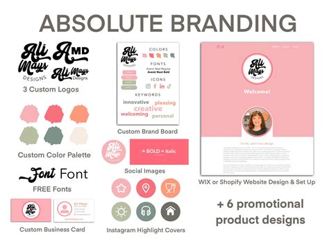 Custom Branding Package Custom Branding Kit Custom Rebrand Etsy