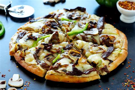 Philly Cheesesteak Pizza (30 Minutes or Less!)