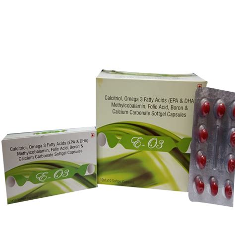 E O3 Softgel Capsules Ethics Healthcare Pvt Ltd