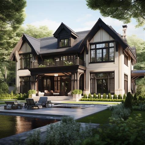 American Classic Style Wooden House
