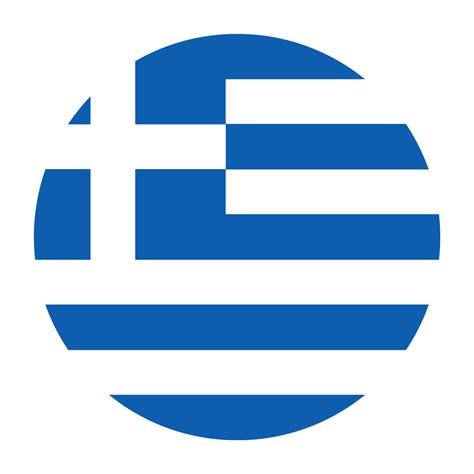 Greece Flat Rounded Flag with Transparent Background 16328891 PNG