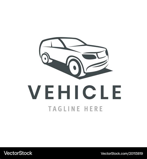 Vehicle logo template car icon for business Vector Image