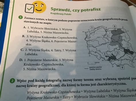 Zaznacz Zestaw W Kt Rym Podano Poprawne Oznaczenia Krain