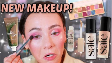 Testing The Newest Makeup I Have Saie Glowy Foundation Yay New Too Faced Palette And More