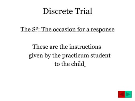 Discrete Trial Workshow