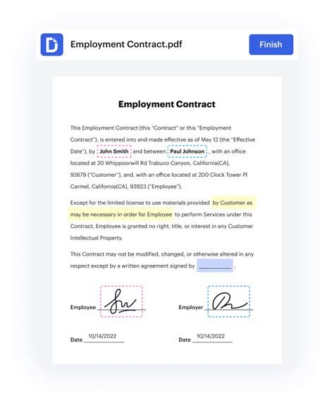 Sign PDF Documents | DocHub 