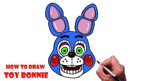 How To Draw Toy Bonnie Five Nights At Freddy FNAF Drawing YouTube