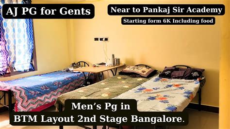 Gents Pg Near To Pankaj Sir Academy Ii Gents Pg In Btm Layout 2nd Stage