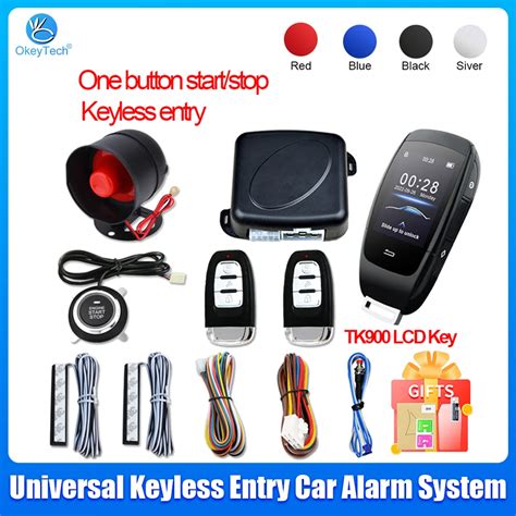 Okeytech Universal Keyless Entry Auto Alarm System Start Stop Taste