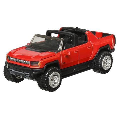 Masinuta Metalica Cu Sistem Pull Back Hot Wheels Gmc Hummer Ev Scara Mthpr Hwh
