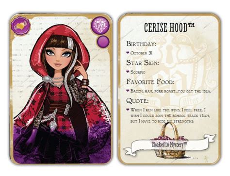 Cerise Hood Character | Ever After High