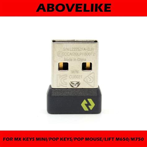 Bolt Adapter Usb Receiver Cu0021 For Logi Logitech Mx Keys Minipop Keyspop Mouselift M650