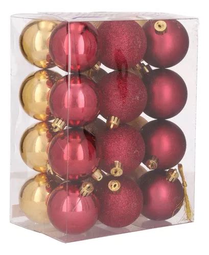 Esferas Christmas Accents Cm Rojo Astro Y Oro Pzas Mercadolibre