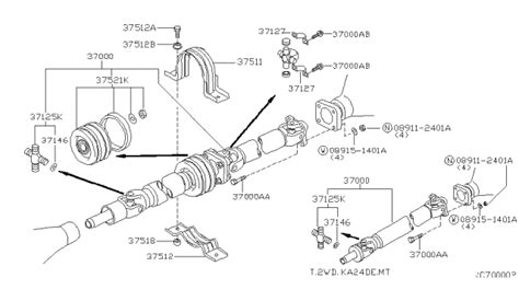 37000 5S410 Genuine Nissan 370005S410 Shaft Assembly PROPELLER