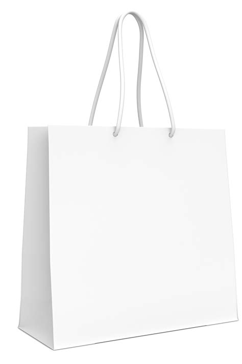 Blank White Shopping Bag Mockup Png