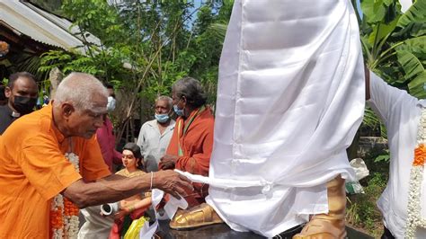 Bharathiyar statue unveiled in Jaffna on his 139th birth anniversary ...