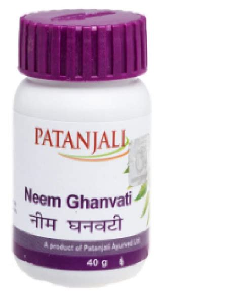 Buy Patanjali Neem Ghan Vati 40 Gm Tablet Set Of 3 Online At Low