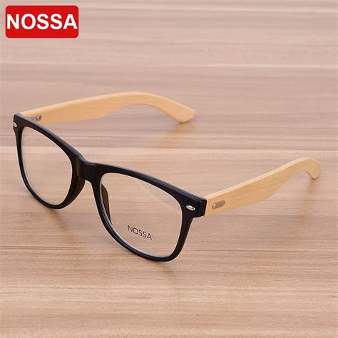 Bamboo Handmade Vintage Rivets Eyeglasses Frame Men Women Students