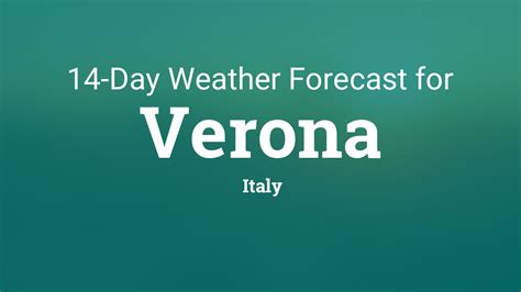 Verona, Italy 14 day weather forecast