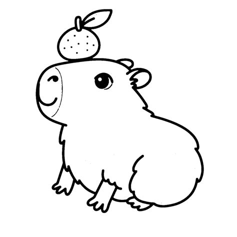 Capivara Fofa Para Imprimir - 9