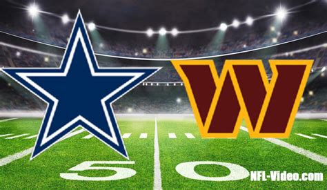 Dallas Cowboys vs Washington Commanders Full Game Replay 2023 NFL Week ...