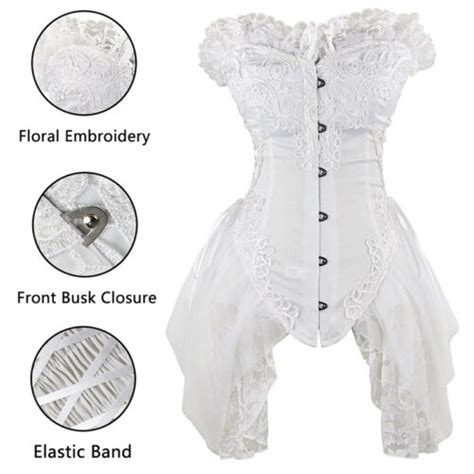 Plus Size Halloween Costumes Corset Bustier Top Lace Up Sexy Lingerie Cincher Rw Ebay