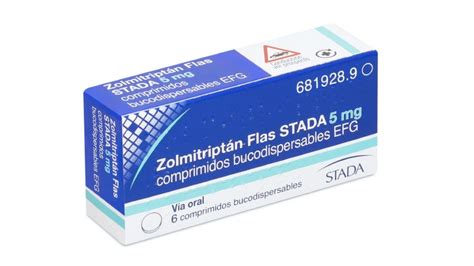 ZOLMITRIPTAN FLAS STADA 5 Mg COMPRIMIDOS BUCODISPERSABLES EFG 6