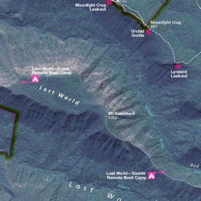 Lamington National Park Map by CartDeco | Avenza Maps