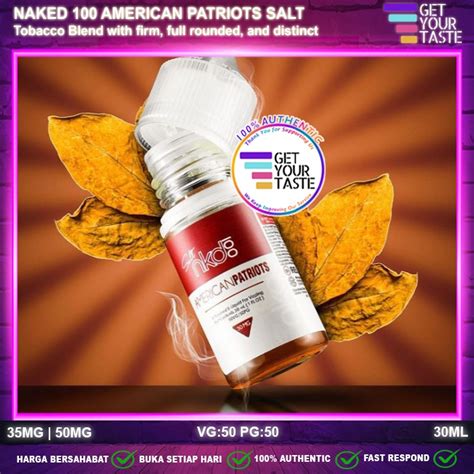 Jual Liquid Naked American Patriots Salt Nic Ml Saltnic By Naked