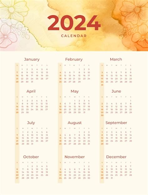 Kalender 2024 Kostenlos Bilder - Kostenloser Download auf Freepik