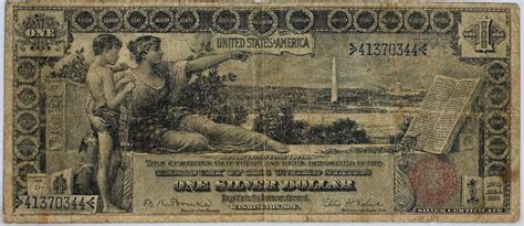 Silver Certificate Education Note Oversize Dollar Fr Us