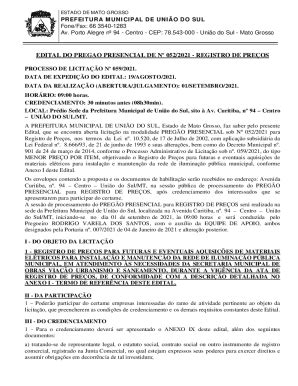 Fillable Online Prefeituras Estado De Mato Grosso Prefeitura Municipal