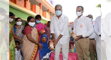 Harish Rao Launches Sai Sure Distribution In Siddipet Telangana Today