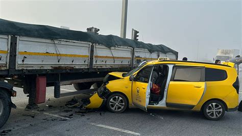 Çinede TIR ile taksi çarpıştı Aydın Haberleri Aydın Kulis Haber