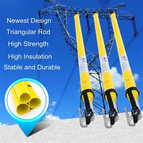 Triangle Hot Stick Telescopic High Voltage Insulation Rod