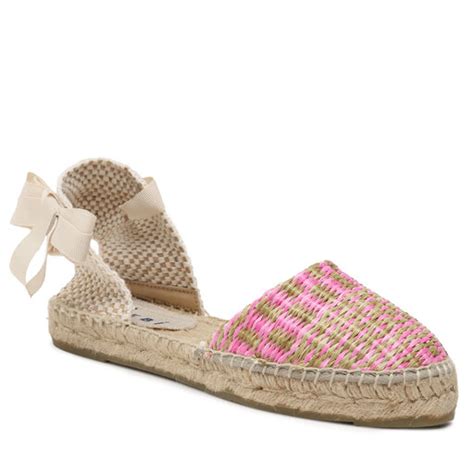 Espadryle Manebi Flat Valenciana Espadrilles G 6 9 P0 Pink Green Mix