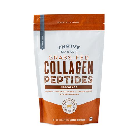 Grass Fed Collagen Peptides Chocolate Thrive Market