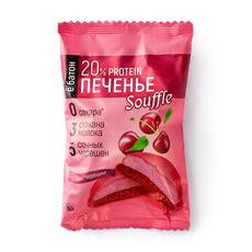 Печенье протеиновое «Ё|Батон» с суфле черешня, 50 г — купить с ...