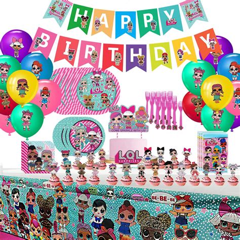 Lol Party Supplies Birthday Decorations Serves 16 Guests With Table