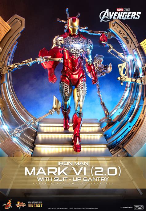 Iron Man Suits Up With Deluxe Gantry Scale Hot Toys Figure Set