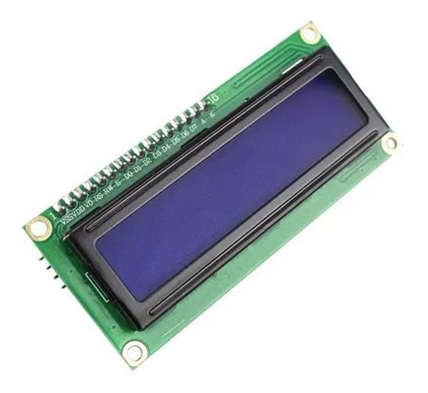 Display Lcd 16x2 1602 Back Azul Modulo I2c Pic Arduino