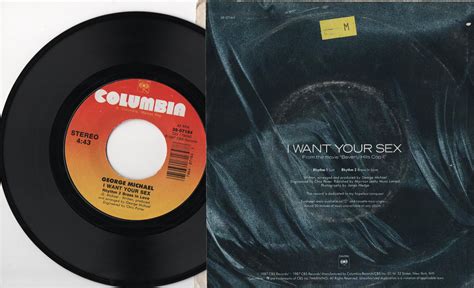 GEORGE MICHAEL I Want Your Sex 1987 USA Issue Original 7 45 Rpm Vinyl Single Record 3807164