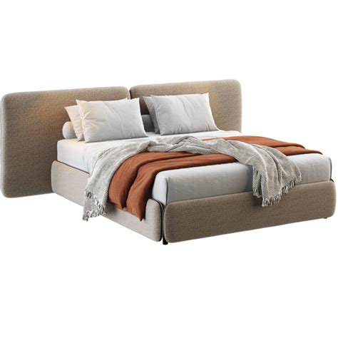 Zip Bed With Double Headboard By Calligaris Dimensiva D