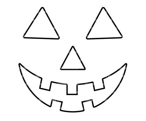 Pumpkin Face Outlined Svg, Jack O Lantern Svg, Halloween Svg. Vector ...