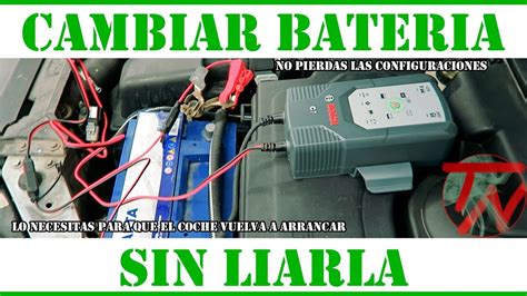 Como CAMBIAR BATERIA Sin Perder Configuracion COCHE Obligatorio En