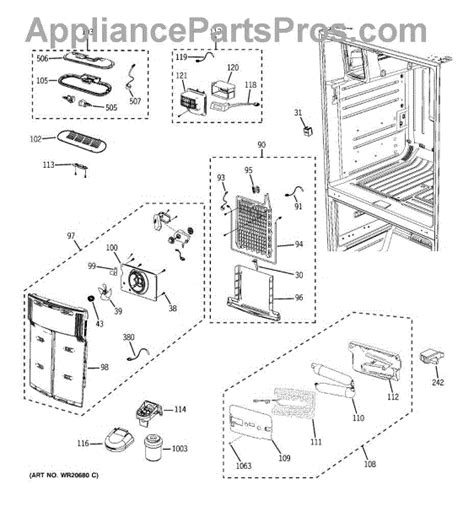 Ge Wr X Asm Cover Evap Ref Ap Appliancepartspros