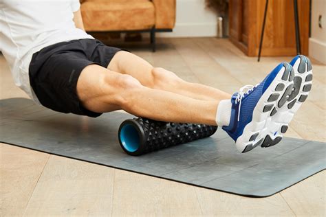 Deep Massage Foam Roller Black Blue