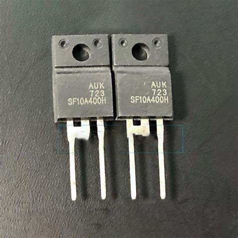 10pcs SF10A400H TO-220F 400V 10A LCD Plasma Diode [Quality assurance ...
