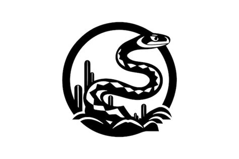 Premium Vector Arizona Black Rattlesnake Icon