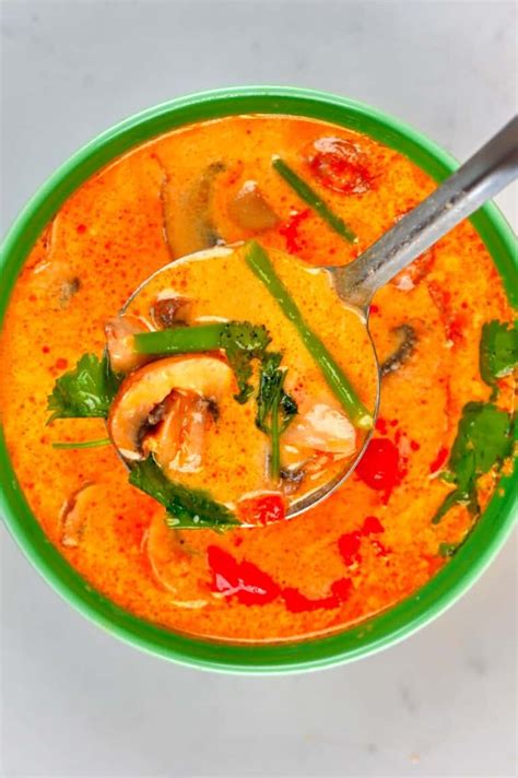 Creamy Tom Yum Soup Thai Hot And Sour Soup Alphafoodie